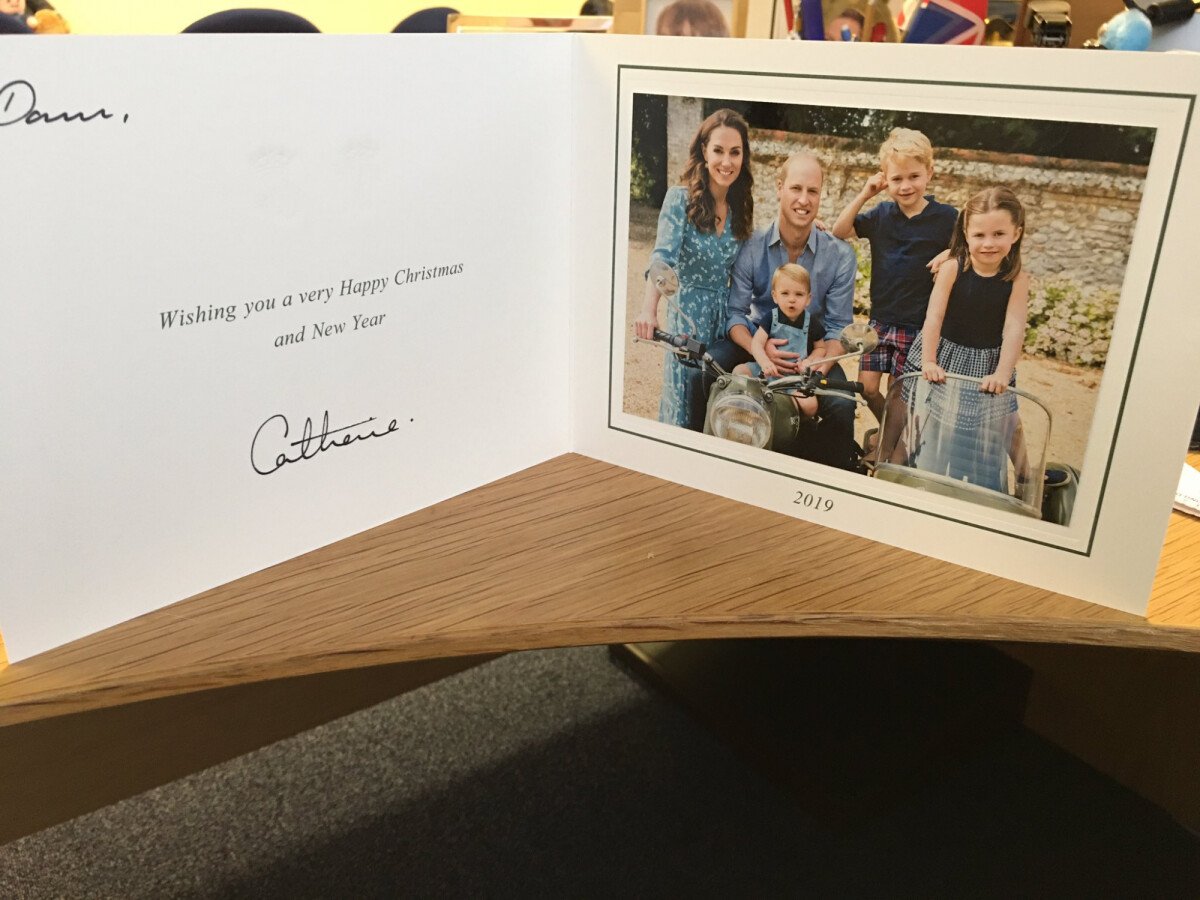 Photo : La carte de voeux 2019 du prince William et Kate Middleton avec ...
