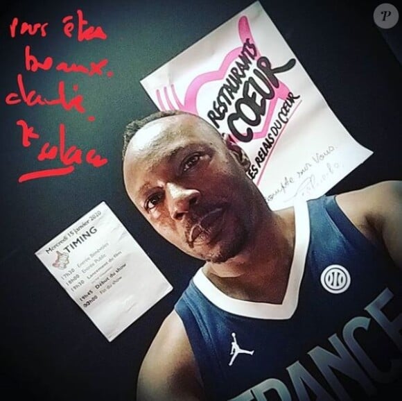 Spectacle des Enfoirés, le 15 janvier 2020 sur Instagram.
