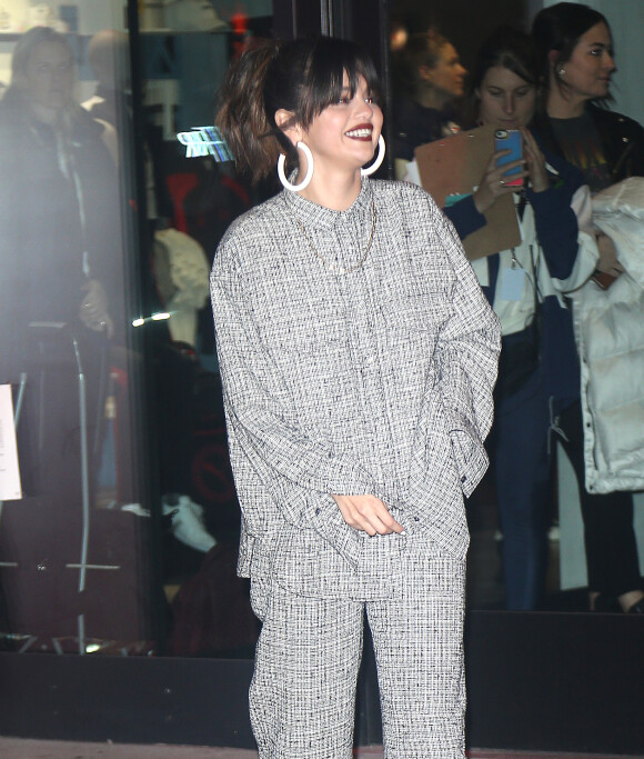 Selena Gomez à la soirée pour la sortie de son nouvel album "Rare" au flagship PUMA sur la 5e Avenue à New York, le 14 janvier 2020.