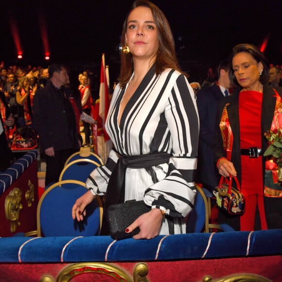 Pauline Ducruet et sa mère la princesse Stéphanie de Monaco durant la soirée d'ouverture du 44eme Festival International du Cirque de Monte-Carlo à Monaco le 16 janvier 2020. Le Festival se déroule sous le chapiteau de Fontvieille du 16 au 26 janvier 2020. © Bruno Bebert/Bestimage