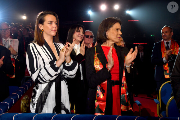 Pauline Ducruet et sa mère la princesse Stéphanie de Monaco durant la soirée d'ouverture du 44eme Festival International du Cirque de Monte-Carlo à Monaco le 16 janvier 2020. Le Festival se déroule sous le chapiteau de Fontvieille du 16 au 26 janvier 2020. © Bruno Bebert/Bestimage