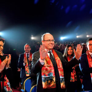 Pauline Ducruet, la princesse Stéphanie de Monaco, le prince Albert II de Monaco, Marie et Louis Ducruet durant la soirée d'ouverture du 44eme Festival International du Cirque de Monte-Carlo à Monaco le 16 janvier 2020. Le Festival se déroule sous le chapiteau de Fontvieille du 16 au 26 janvier 2020. © Bruno Bebert/Bestimage