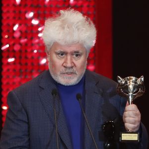 Pedro Almodovar lors de la cérémonie de la 7ème édition des "Feroz Cinema Awards" à Madrid, le 16 janvier 2020.