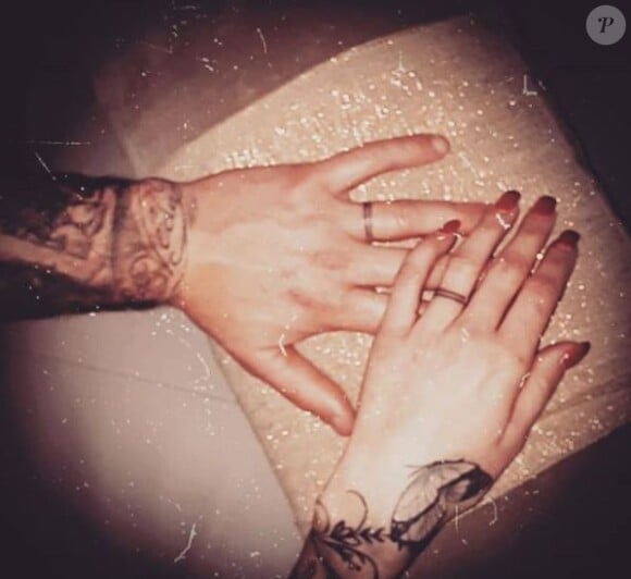 Gaetan dévoile son tatouage d'alliance sur Instagram le 19 janvier 2020.