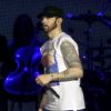 Eminem en concert à Hanover en Allemagne, le 10 juillet 2018.