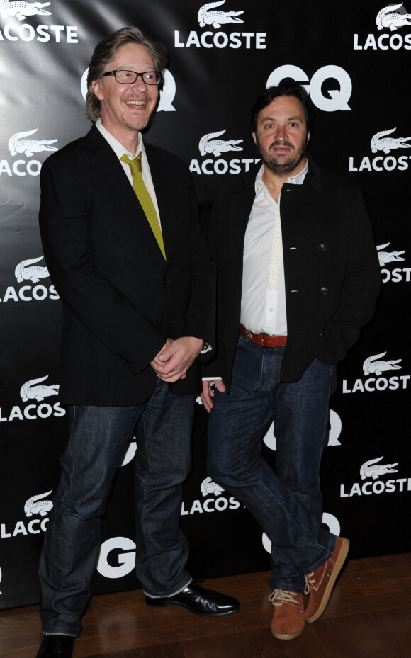 Sebastien Demorand et Yves Camdebord à la soirée GQ Man Of The Year 2010 à Paris le 19 janvier 2011