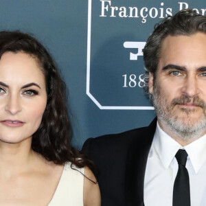 Rain Phoenix, Joaquin Phoenix lors de la 25ème édition de la soirée des Critics Choice Awards au Barker Hangar à Santa Monica, Los Angeles, Californie, Etats-Unis, le 12 janvier 2020
