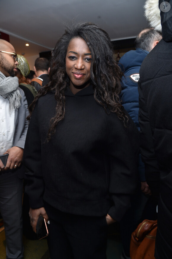 Exclusif - Hapsatou Sy - Générale de la pièce de théâtre "Un Jour J'irai à Détroit !" au théâtre du Gymnase Marie Bell à Paris, France, le 20 janvie 2020. C'est sur une note historique et de devoir que S.Bugsy et D.Desclos ont souhaité au travers d'une pièce de théâtre, montrer et partager le combat des révoltés tirailleurs sénégalais, massacrés par l'armée française à Thiaroye le 01 décembre 1944. Mise en scène par D.Coubes. © Giancarlo Gorassini/Bestimage