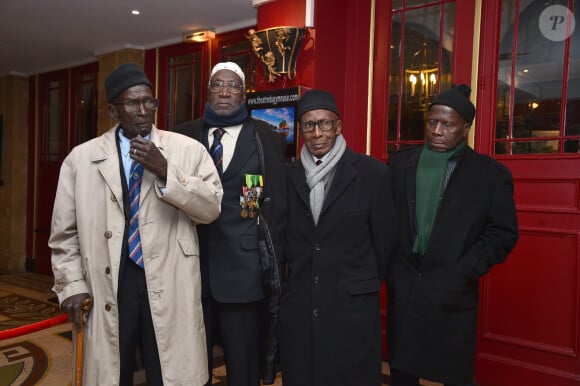 Exclusif - Tirailleurs sénégalais - Générale de la pièce de théâtre "Un Jour J'irai à Détroit !" au théâtre du Gymnase Marie Bell à Paris, France, le 20 janvie 2020. C'est sur une note historique et de devoir que S.Bugsy et D.Desclos ont souhaité au travers d'une pièce de théâtre, montrer et partager le combat des révoltés tirailleurs sénégalais, massacrés par l'armée française à Thiaroye le 01 décembre 1944. Mise en scène par D.Coubes. © Giancarlo Gorassini/Bestimage