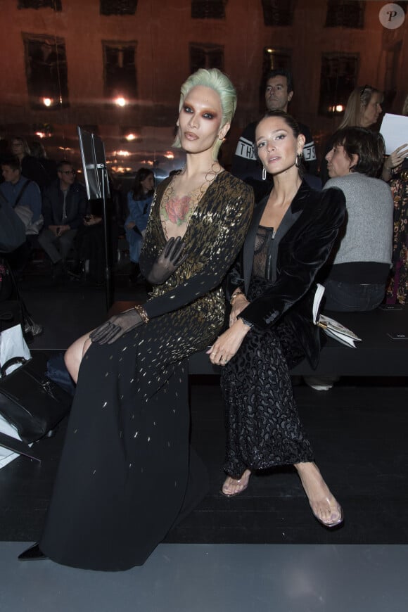 Miss Fame et Maria Helena Bordon assistent au défilé de mode Azzaro, collections Couture et Ateliers printemps-été 2020 à Paris, France, le 20 janvier 2020. © Pierre Perusseau/Bestimage