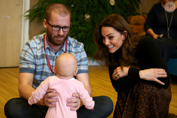 Kate Middleton, duchesse de Cambridge, en visite au centre pour enfants "Ely & Caerau" à Cardiff. Le 22 janvier 2020