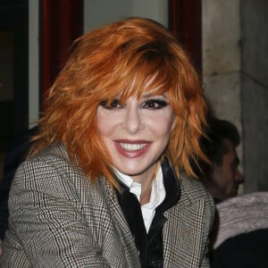 Mylène Farmer - Les célébrités au défilé de mode Haute-Couture printemps-été 2020 "Jean-Paul Gaultier" au théâtre du Châtelet à Paris le 22 janvier 2020. © Christophe Aubert via Bestimage