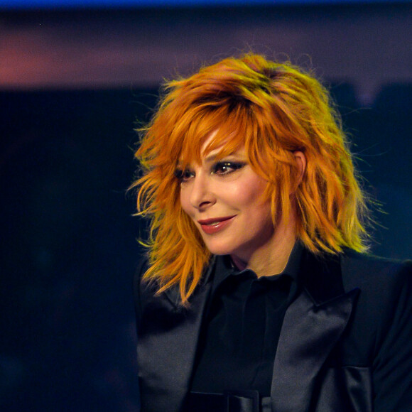 Mylène Farmer lors du dernier défilé de mode Haute-Couture printemps-été 2020 "Jean-Paul Gaultier" au théâtre du Châtelet à Paris, France, le 22 janvier 2020. crédit Veeren/BestImage
