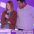 Camille des "12 Coups de midi" sur le plateau de "Touche pas à mon poste", le 23 janvier 2020, sur C8