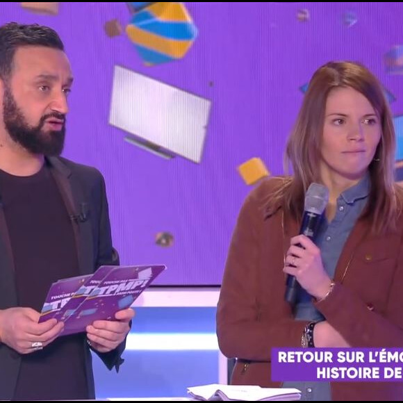 Camille des "12 Coups de midi" s'est mariée et a reçu de beaux cadeaux dans "Touche pas à mon poste", le 23 janvier 2020, sur C8