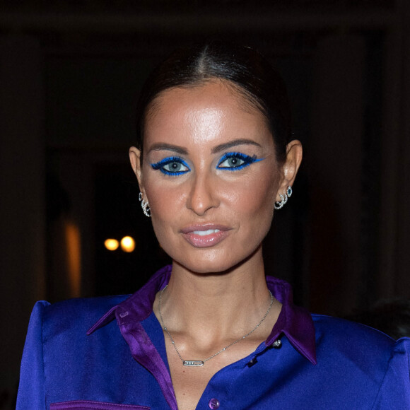 Malika Ménard assiste au défilé Zuhair Murad, collection Haute Couture printemps-été 2020, à l'Hôtel Potocki. Paris, le 22 janvier 2020.