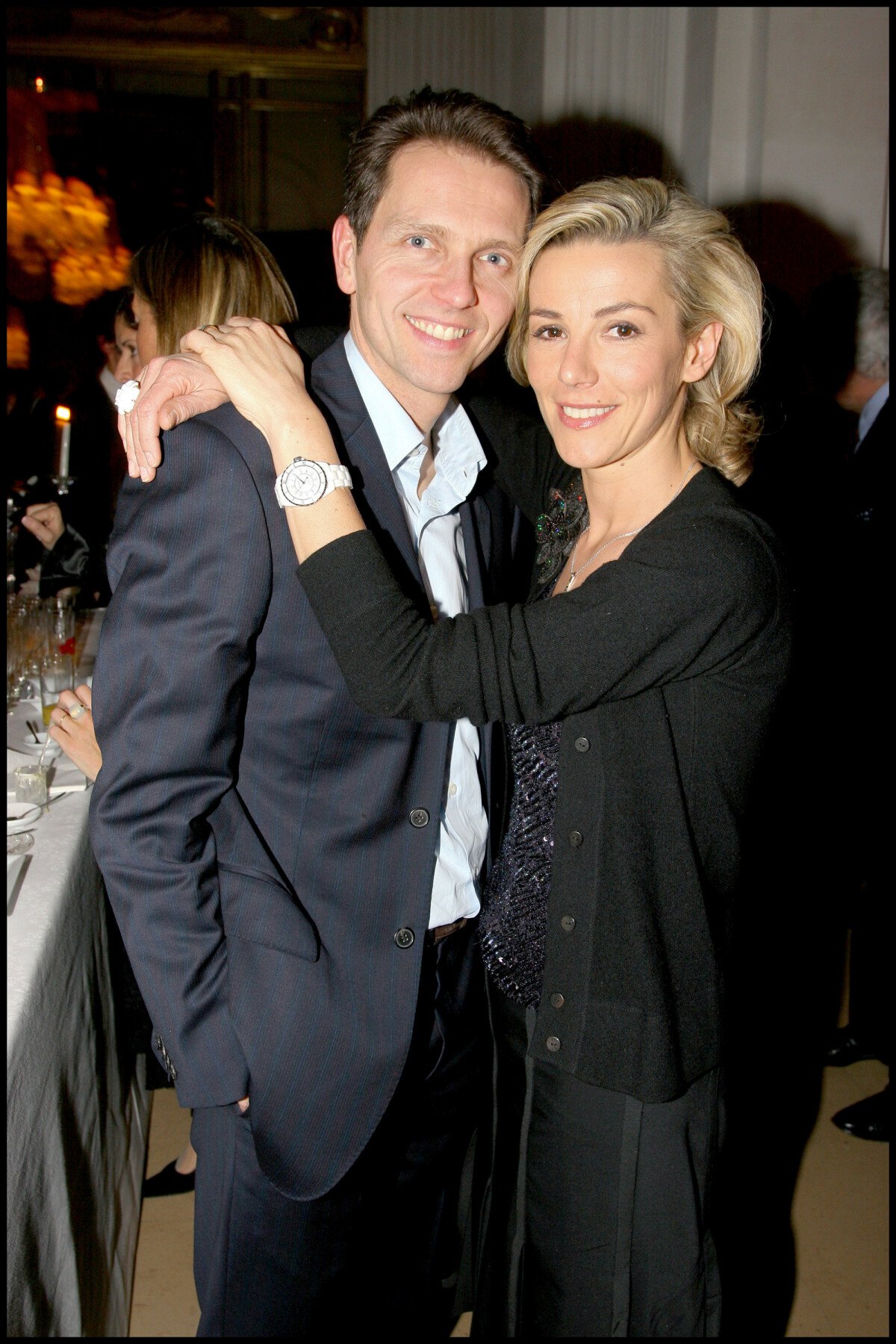 Photo Laurence Ferrari et Thomas Hugues en mars 2006. Purepeople