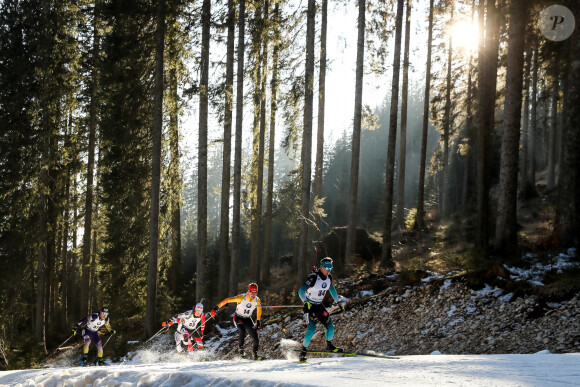 Felix Leitner (AUT), Philipp Horn (GER), Fabien Claude (FRA) - Championnats du monde de biathlon 2020 (IBU World Cup Biathlon 2020) - 20km Hommes à Pokljuka le 23 janvier 2020. © Gepa / Panoramic / Bestimage