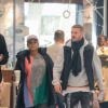 Exclusif - M. Pokora et sa compagne Christina Milian (enceinte) prennent un vol pour Genève à l'aéroport Roissy CDG le 13 novembre 2019.