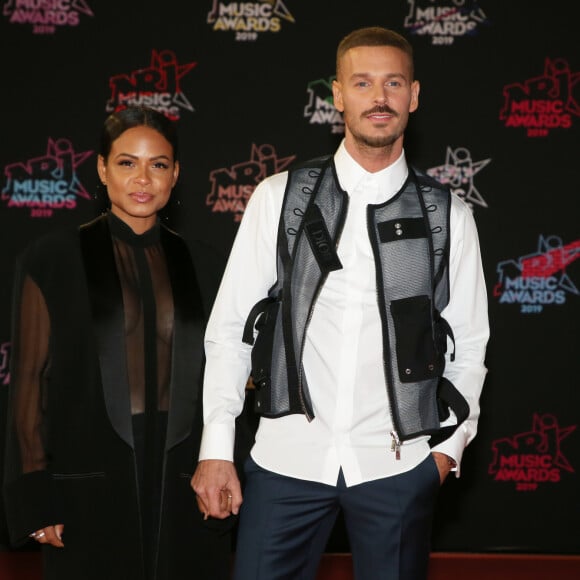 Christina Milian enceinte et son compagnon Matt Pokora (M. Pokora) - 21ème édition des NRJ Music Awards au Palais des festivals à Cannes le 9 novembre 2019. © Dominique Jacovides/Bestimage