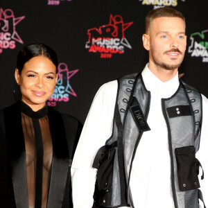 Christina Milian enceinte et son compagnon Matt Pokora (M. Pokora) - 21ème édition des NRJ Music Awards au Palais des festivals à Cannes le 9 novembre 2019. © Dominique Jacovides/Bestimage