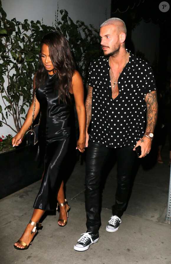 M. Pokora (Matt Pokora) et sa compagne Christina Milian à Los Angeles le 26 septembre 2017.