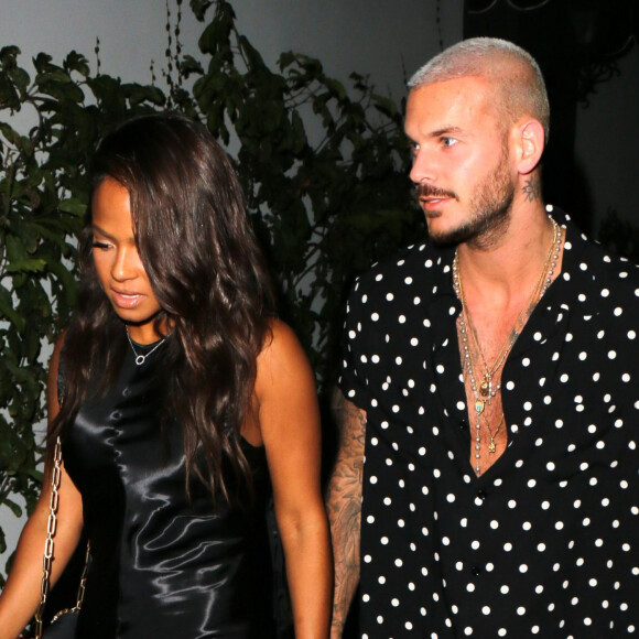 M. Pokora (Matt Pokora) et sa compagne Christina Milian à Los Angeles le 26 septembre 2017.