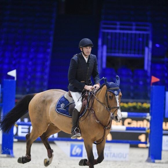 Nicolas Canteloup - Jour 1 - Compétition équestre, jumping, Longines Masters de Paris à Villepinte, le 5 décembre 2019. © Pierre Perusseau / Bestimage
