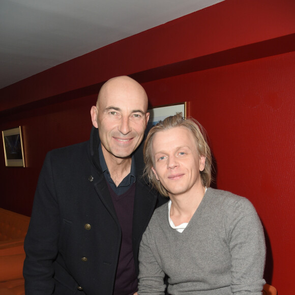 Nicolas Canteloup et Alex Lutz - Les célébrités assistent à la projection du film "Guy" suivie du concert exceptionnel d'Alex Lutz et des musiciens du film qui interprétent en exclusivité les musiques originales du film, dans la salle mythique du music-hall français, Bobino, à Paris, le 4 décembre 2018. © Coadic Guirec/Bestimage