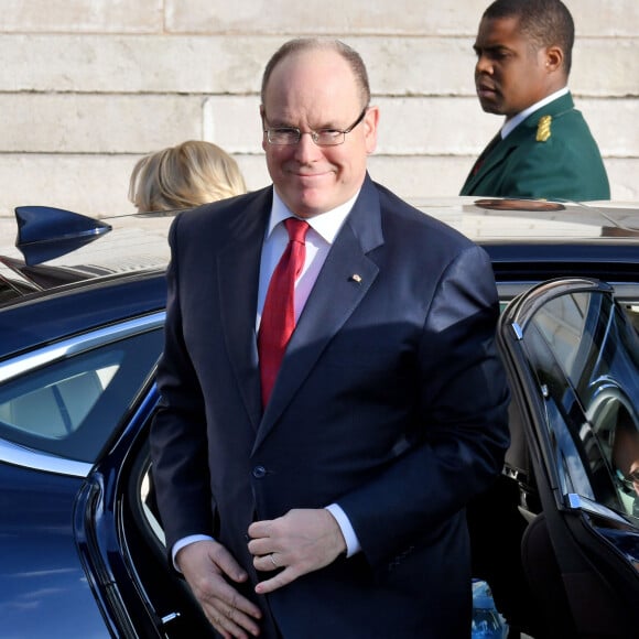 Le prince Albert II de Monaco et sa femme la princesse Charlene ont assisté à la traditionnelle messe durant la célébration de la Sainte Dévote, Sainte patronne de Monaco, à Monaco le 27 janvier 2020. © Bruno Bebert/Bestimage