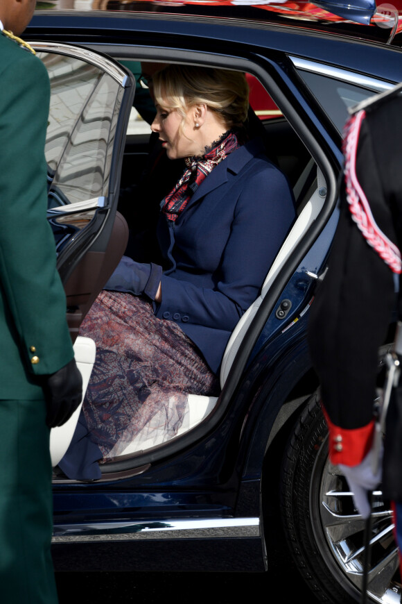 Le prince Albert II de Monaco et sa femme la princesse Charlene ont assisté à la traditionnelle messe durant la célébration de la Sainte Dévote, Sainte patronne de Monaco, à Monaco le 27 janvier 2020. © Bruno Bebert/Bestimage