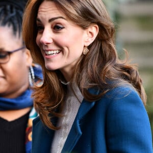 Kate Middleton, duchesse de Cambridge, visite la crèche et le jardin d'enfants de Leyf Stockwell Gardens à Londres, Royaume Uni, le 29 janvier 2020.