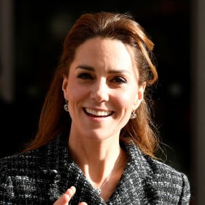 Catherine Kate Middleton, duchesse de Cambridge, visite un atelier du programme hospitalier de la National Portrait Gallery à l'hôpital pour enfants Evelina à Londres le 28 janvier 2020.