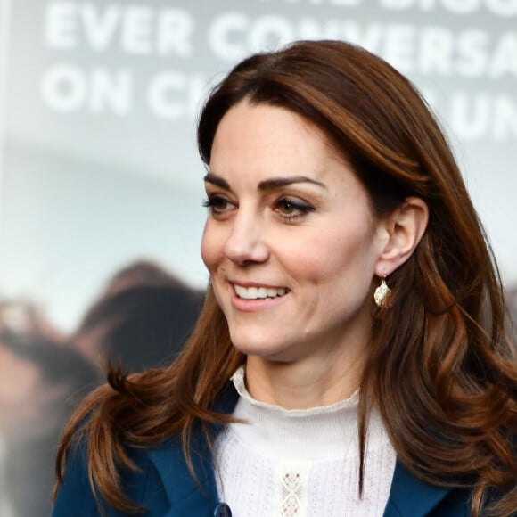 Kate Middleton, duchesse de Cambridge, visite la crèche et le jardin d'enfants de Leyf Stockwell Gardens à Londres, Royaume Uni, le 29 janvier 2020.