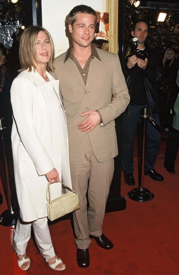 Jennifer Aniston et Brad Pitt à la première du film "The Mexican" à Los Angeles le 2 avril 2001.