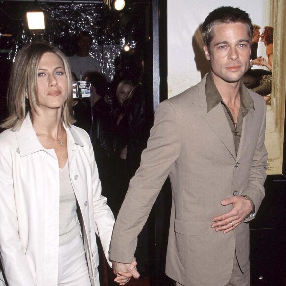 Jennifer Aniston et Brad Pitt à la première du film "The Mexican" à Los Angeles le 2 avril 2001.