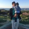 Lorik Cana avec son fils Boiken lors de vacances en Sardaigne à l'été 2018, photo Instagram.