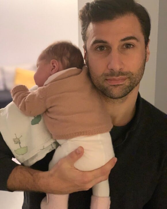 Lorik Cana présente sa fille Enkeleida, son deuxième enfant avec sa femme Monica après Boiken, leur fils né en 2015. Photo Instagram publiée le 30 janvier 2020.
