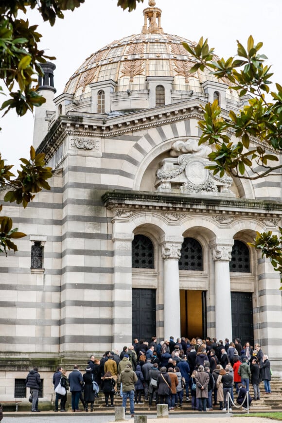 Semi-exclusif - Illustration - Obsèques de Sébastien Demorand à la Coupole du crématorium du cimetière du Père-Lachaise à Paris, France, le 31 janvier 2020.