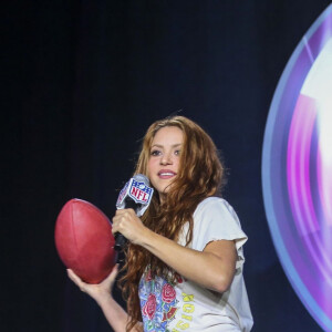 Shakira et Jennifer Lopez en conférence lors de la mi-temps du Pepsi Super Bowl à Miami, le 30 janvier 2020.