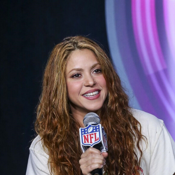 Shakira et Jennifer Lopez en conférence lors de la mi-temps du Pepsi Super Bowl à Miami, le 30 janvier 2020.