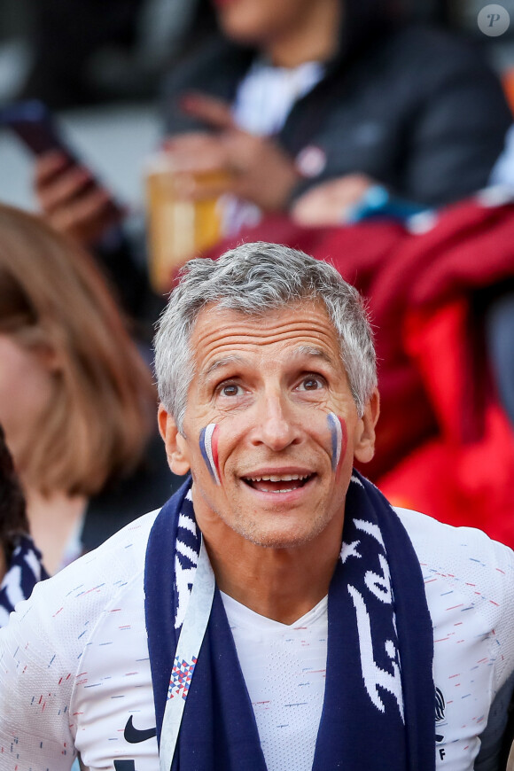 Nagui lors du match de coupe du monde opposant la France au Pérou, au stade Ekaterinburg à Yekaterinburg, Russie, le 21 juin 2018. © Cyril Moreau/Bestimage