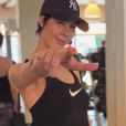 Fanny Leeb sportive sur Instagram, le 19 janvier 2019