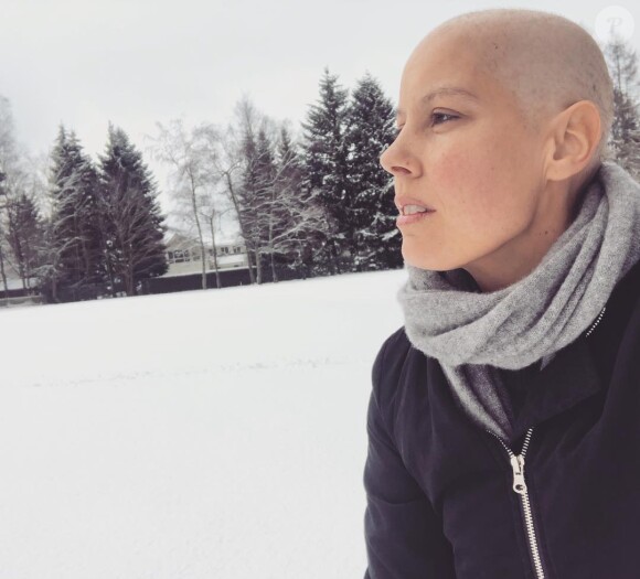 Fanny Leeb le crâne rasé, le 9 février 2019, sur Instagram
