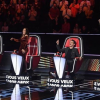 Image TF1 des enregistrement de la prochaine saison de The Voice avec quatre nouveaux coachs : Lara Fabian, Amel Bent, Marc Lavoine et Pascal Obispo