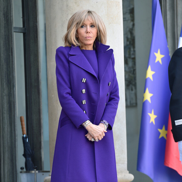 La première dame Brigitte Macron accueille Fabiola Yanez, la femme du président de l'Argentine, au palais de l'Elysée à Paris le 5 février 2020. © Giancarlo Gorassini / Bestimage