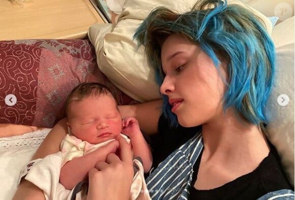 Les deux enfants de Milla Jovovich et Paul W. S. Anderson, Ever Gabo et Osian Lark. Février 2020.