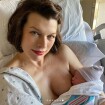 Milla Jovovich : Nouvelles photos avec son bébé Osian et sa fille aînée, Ever