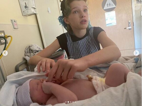Les deux enfants de Milla Jovovich et Paul W. S. Anderson, Ever Gabo, Dashiel et Osian Lark. Février 2020.