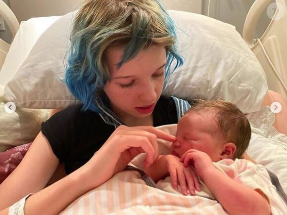 Les deux enfants de Milla Jovovich et Paul W. S. Anderson, Ever Gabo, Dashiel et Osian Lark. Février 2020.